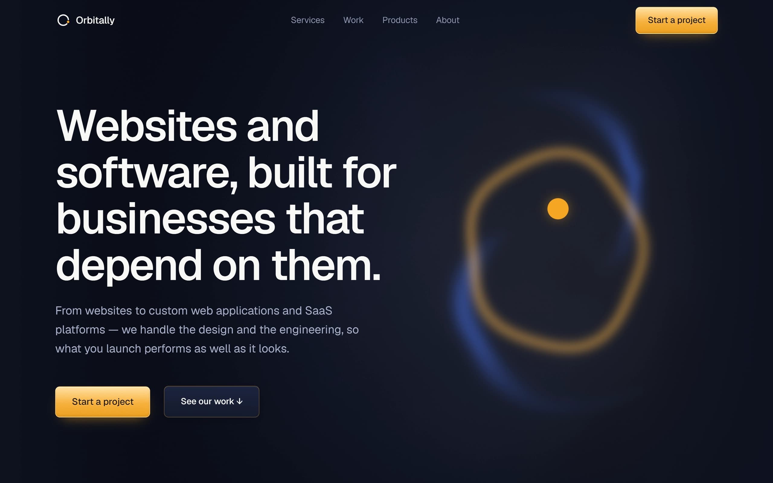 Orbitally.tech website preview